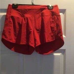 Lululemon speed up shorts size 6